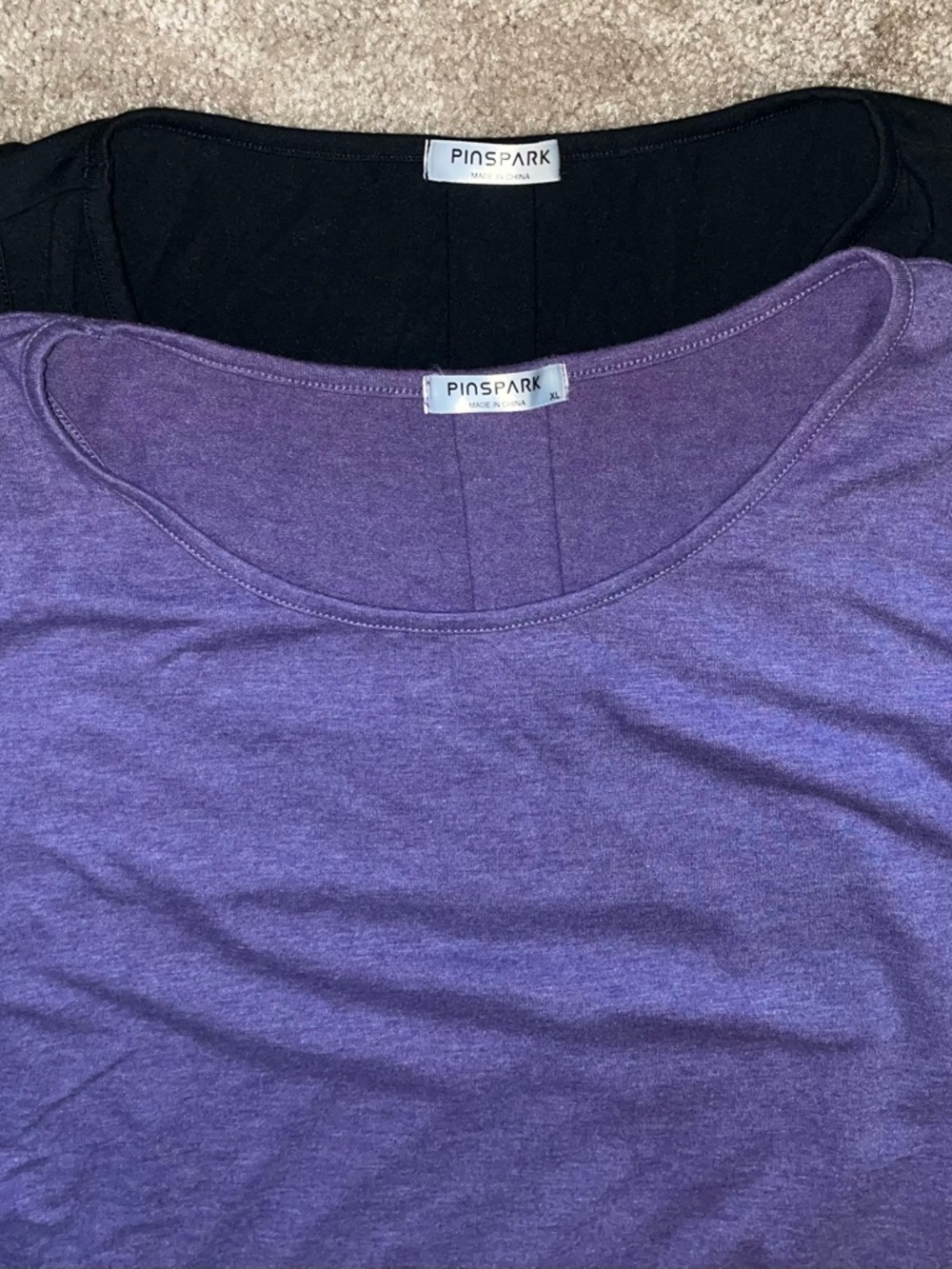 Women’s Scoop Neck Top - Purple and Black